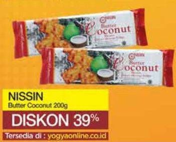 Promo Harga NISSIN Biscoco Butter Coconut 200 gr - Yogya