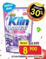 Promo Harga So Klin Pembersih Lantai All Variants 780 ml - Superindo