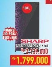 Promo Harga SHARP SJ-X185MG | Kulkas 1 Pintu  - Hypermart