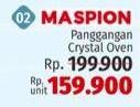 Promo Harga Maspion Panggangan Crystal Oven  - LotteMart