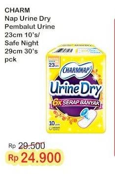 Promo Harga Charmnap Urine Dry Pembalut/Charm Safe Night   - Indomaret