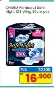 Promo Harga Charm Safe Night Wing 35cm 12 pcs - Indomaret