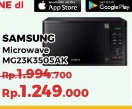 Promo Harga Samsung MG23K3505AK | Microwave Grill dengan Browning Plus 23L  - Yogya