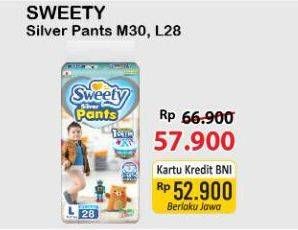 Promo Harga Sweety Silver Pants L28, M30 28 pcs - Alfamart