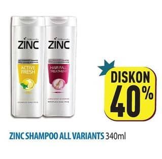 Promo Harga Zinc Shampoo All Variants 340 ml - Hypermart
