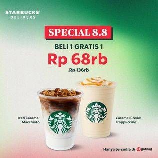 Promo Harga Beli 1 Gratis 1  - Starbucks