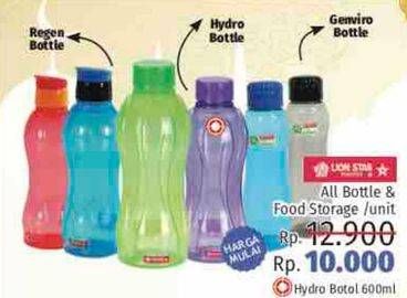 Promo Harga LION STAR Hydro Bottle 600 ml - LotteMart