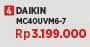 Promo Harga Daikin MC40UVM6 Air Purifier  - COURTS