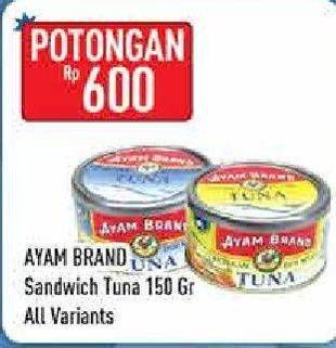 Promo Harga AYAM BRAND Tuna All Variants 150 gr - Hypermart