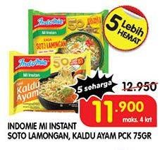 Promo Harga INDOMIE Mi Kuah Soto Lamongan, Kaldu Ayam 65 gr - Superindo