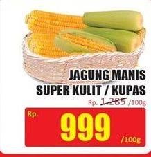 Promo Harga Jagung Manis Super Kulit/Kupas  - Hari Hari