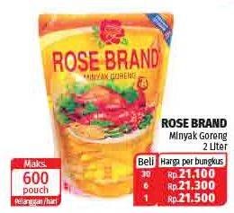 Promo Harga ROSE BRAND Minyak Goreng 2 ltr - Lotte Grosir