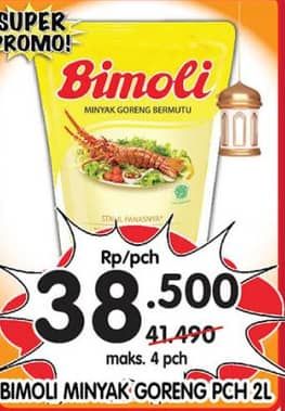 Promo Harga Bimoli Minyak Goreng 2000 ml - Superindo