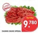 Promo Harga Daging Giling Sapi per 100 gr - Superindo