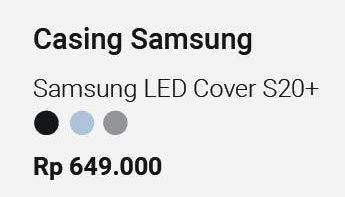 Promo Harga SAMSUNG Casing Premium LED S20+  - Erafone
