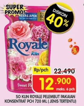 Promo Harga So Klin Royale Parfum Collection 720 ml - Superindo