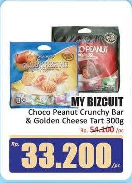 Promo Harga My Bizcuit Choco Peanut Crunchy Bar/Golden Cheese Tart  - Hari Hari