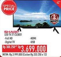 Promo Harga SHARP 2T-C42BD1i | LED TV 42"  - Hypermart