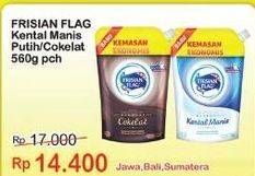 Promo Harga FRISIAN FLAG Susu Kental Manis Putih, Cokelat 560 gr - Indomaret