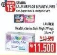 Promo Harga Laurier Healthy Skin Night Wing 35cm 6 pcs - Hypermart