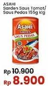 Promo Harga Asahi Sardines Saus Tomat, Saus Pedas 155 gr - Indomaret