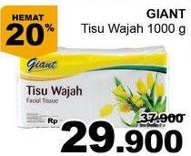 Promo Harga GIANT Tisu Wajah 1000 gr - Giant