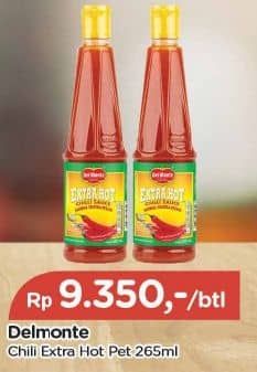 Promo Harga Del Monte Sauce Extra Hot Chilli 270 ml - TIP TOP