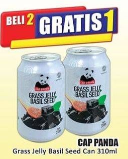 Promo Harga CAP PANDA Minuman Kesehatan Cincau Selasih 310 ml - Hari Hari