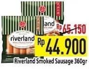 Promo Harga Riverland Sausage Umami Smoked, Smoky Black Pepper, Smoked Cheddar, Smoked Arabiki Beef Cheddar, Smoked Arabiki Beef, Skinless Smoked Wiernes Cocktail, Mini Smoked Chicken Cheese 360 gr - Hypermart