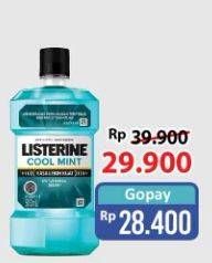 Promo Harga LISTERINE Mouthwash Antiseptic Cool Mint 500 ml - Alfamart