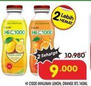 Promo Harga KALBE Hi C1000 Kecuali Lemon, Kecuali Orange 140 ml - Superindo