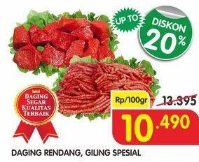 Promo Harga Daging Rendang, Daging Giling Spesial  - Superindo