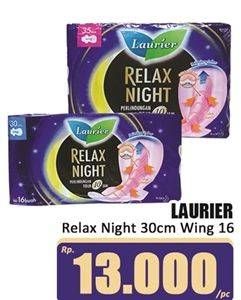 Promo Harga Laurier Relax Night 30cm 16 pcs - Hari Hari