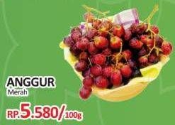 Promo Harga Anggur Merah per 100 gr - Yogya