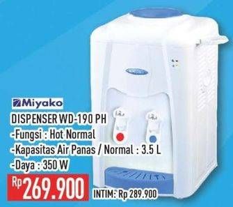 Promo Harga Miyako WD-190 PH | Water Dispenser 3500 ml - Hypermart