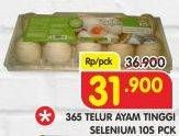 Promo Harga 365 Telur Ayam Tinggi Selenium 10 pcs - Superindo