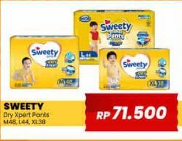 Promo Harga Sweety Bronze Pants Dry X-Pert M48, L44, XL38 38 pcs - Yogya
