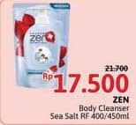 Promo Harga ZEN Anti Bacterial Body Wash Shiso Sea Salt 450 ml - Alfamidi