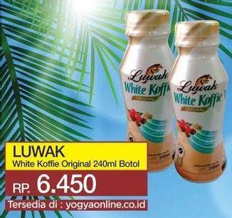 Promo Harga Luwak White Koffie Ready To Drink Original 240 ml - Yogya