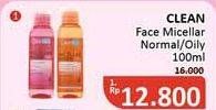 Promo Harga PURBASARI Cleanface Micellar Water 3in1 For Normal Skin, For Oily Skin 100 ml - Alfamidi