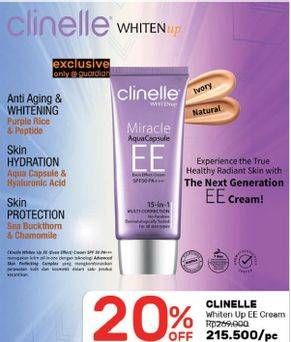 Promo Harga CLINELLE Whiten Up EE Cream  - Guardian