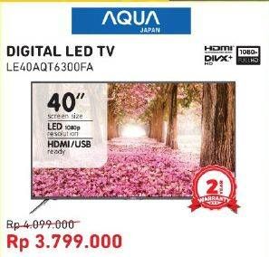 Promo Harga AQUA LE40AQT6300FA | Smart LED TV 40 inch  - Courts