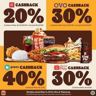 Promo Harga BURGER KING Menu  - Burger King