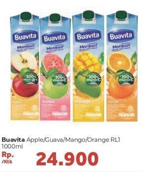 Promo Harga BUAVITA Fresh Juice Apple, Guava, Mango, Orange 1000 ml - Carrefour