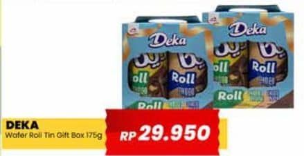 Promo Harga Dua Kelinci Deka Wafer Roll Gift Box 175 gr - Yogya