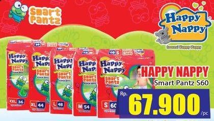 Promo Harga Happy Nappy Smart Pantz Diaper S60  - Hari Hari