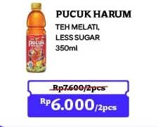 Promo Harga Teh Pucuk Harum Minuman Teh Less Sugar, Jasmine 350 ml - Indomaret