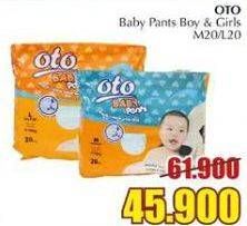 Promo Harga OTO Baby Pants M20, L20 20 pcs - Giant