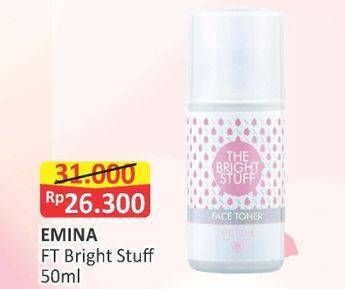 Promo Harga EMINA Face Toner Bright Stuff 50 ml - Alfamart