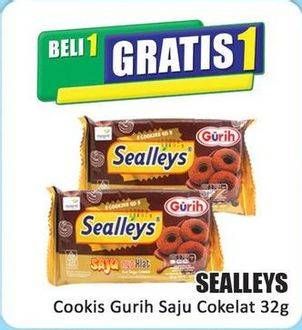 Promo Harga Sealleys Cookies Gurih Saju Cokelat 32 gr - Hari Hari